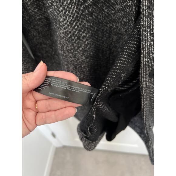 Eileen Fisher Organic Cotton Terry Stand Collar Jacket – Size L - Picture 5 of 6